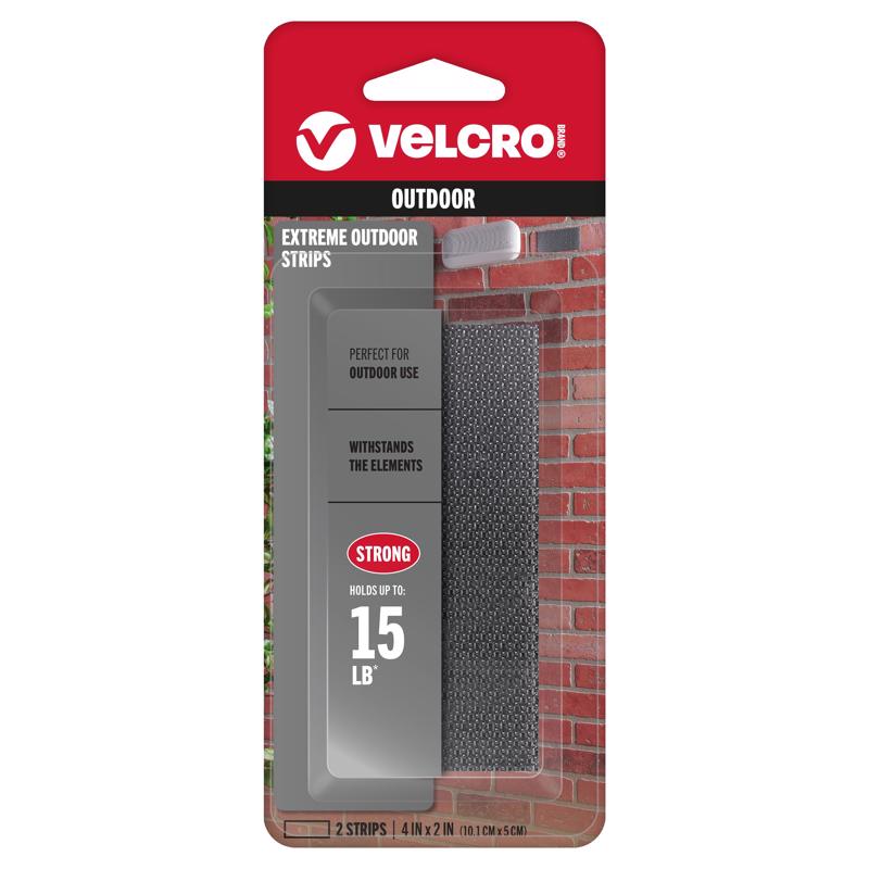 EXTREME VELCRO 2"X4" GRY
