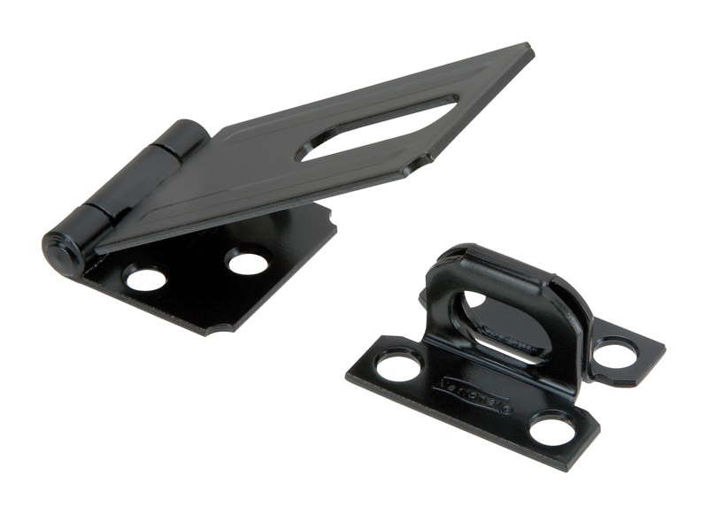 SAFETY HASP BLACK 3-1/4"
