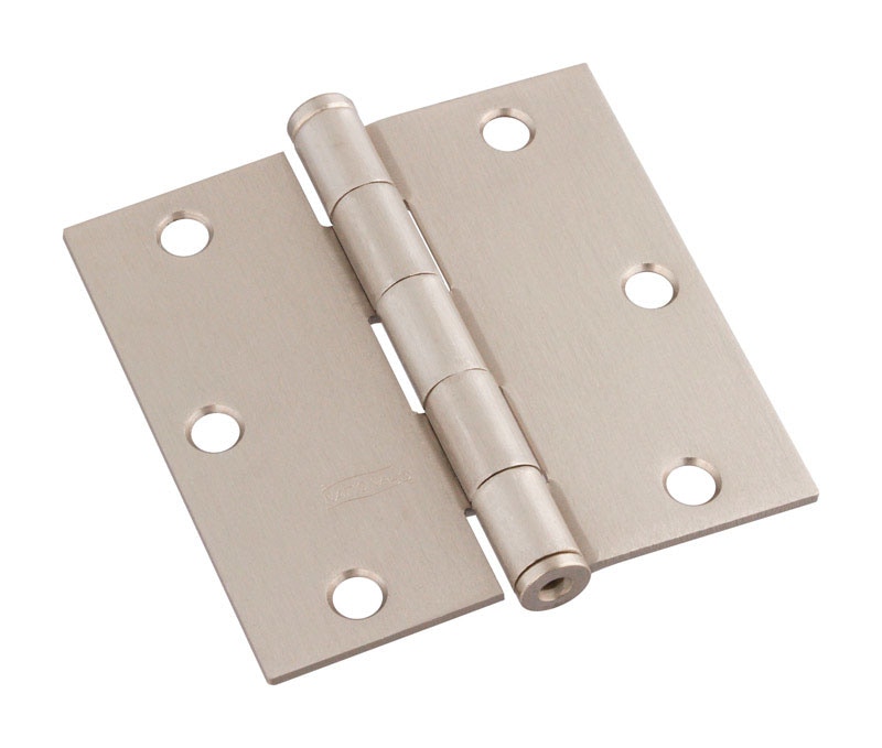 DOOR HINGE SAT NIKL 3.5"