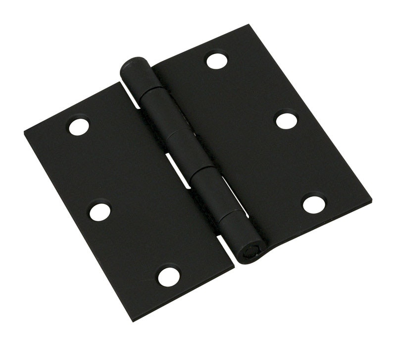 DOOR HINGE BLK 3-1/2 IN