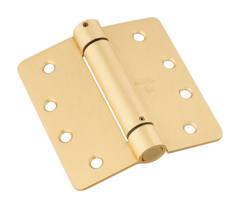 SPRING HINGE BRASS 4 IN