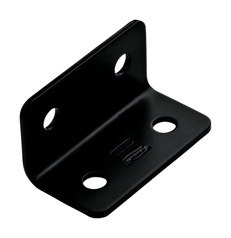 WIDE CNR BRCE BLK 1.6X3"