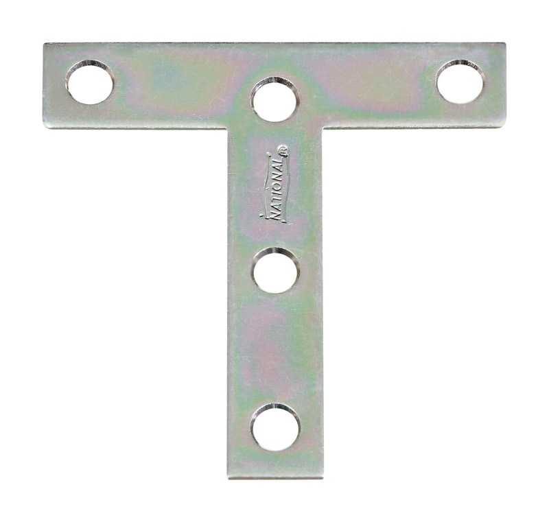 T PLATE ZINC/STEEL 3X3"