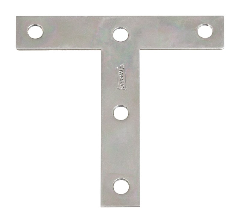 T PLATE ZINC/STEEL 4"X4"