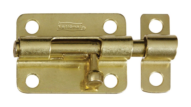 BARREL BOLT BRASS 3"