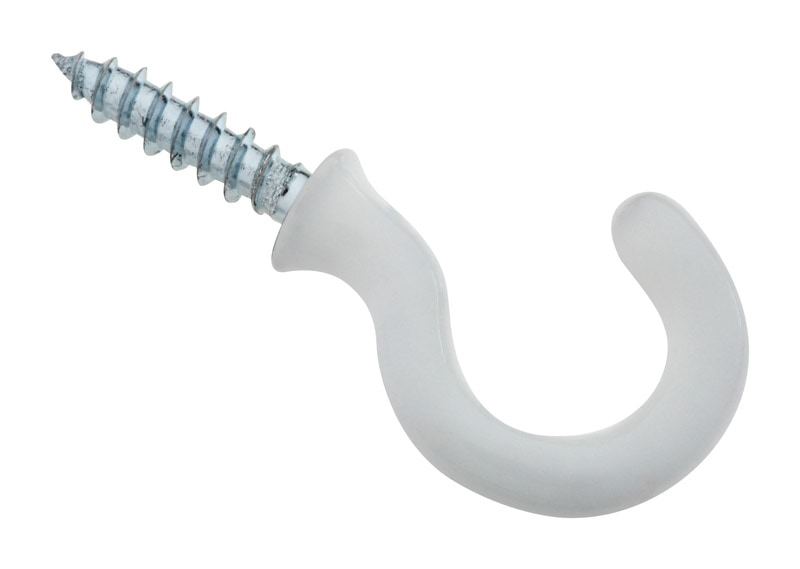 CUP HOOK WHT VNL 3/4"