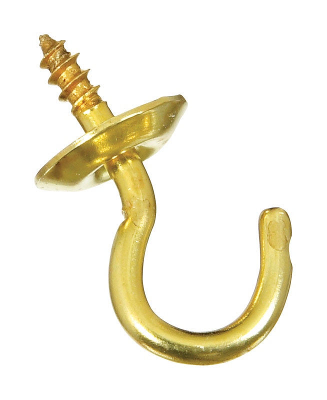 CUP HOOK SOL BRASS 1/2"