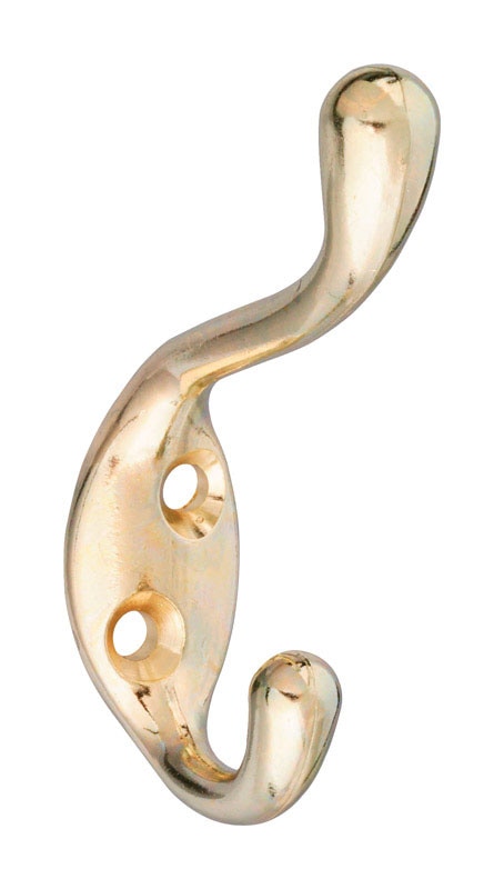 HD COAT/HAT HOOK BRASS