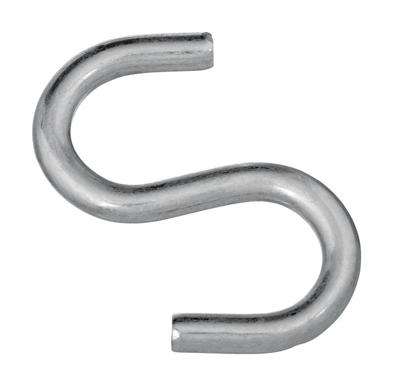 OPEN S-HOOK ZNC PLT 3"