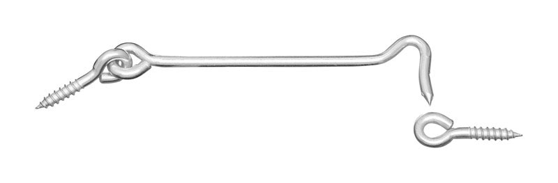 HOOK & EYES ZNC PLT 6"