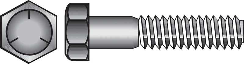 HEX CAP SCREW 1/4X1/2"