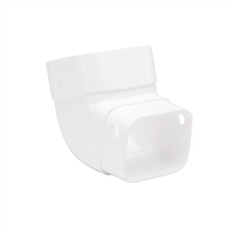 GUTTER ELBOW VNYL WHT A