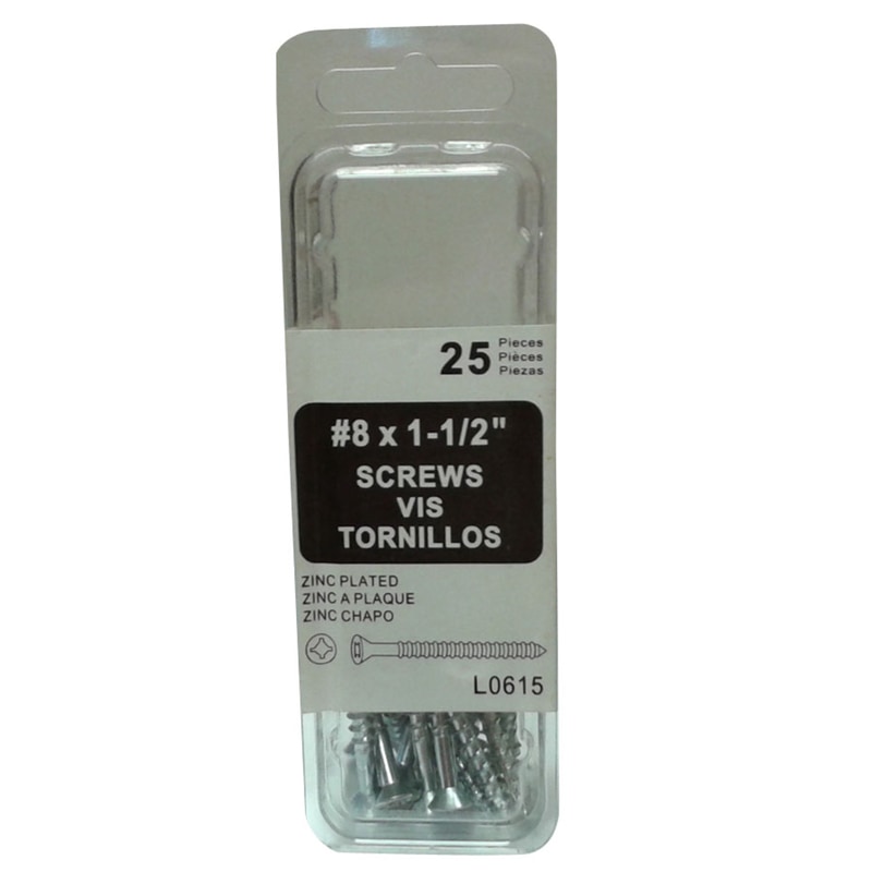 WOOD SCREW ZNC #8X1.5"