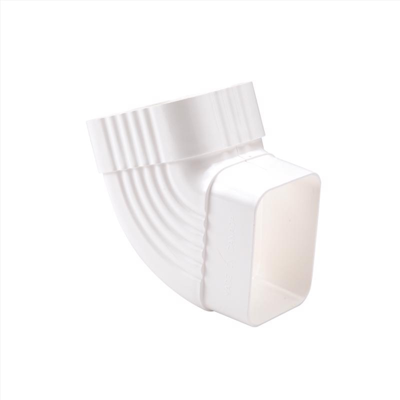 GUTTER ELBOW VNYL WHT B