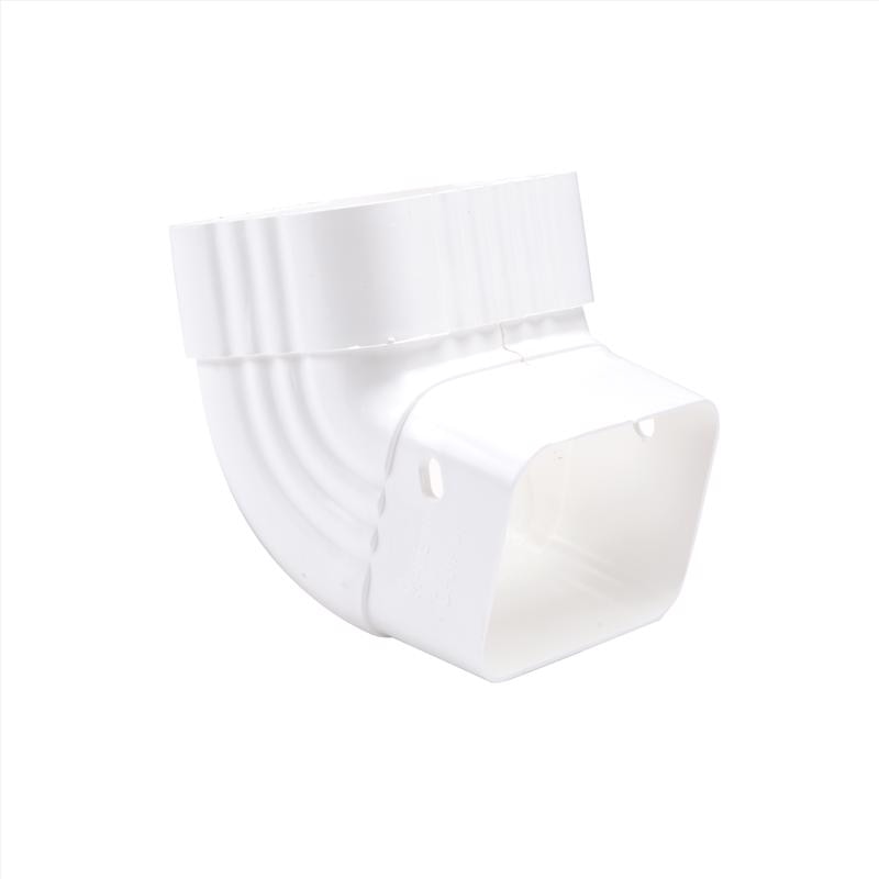 GUTTER ELBOW VNYL WHT A