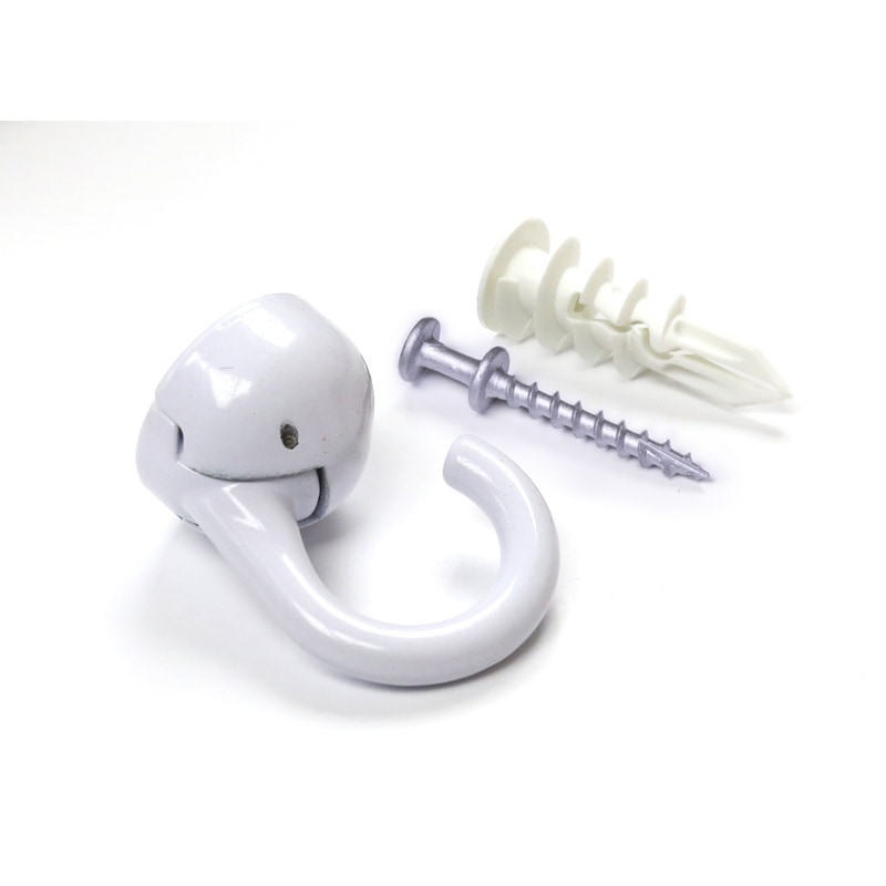 CEILING HOOK WHT