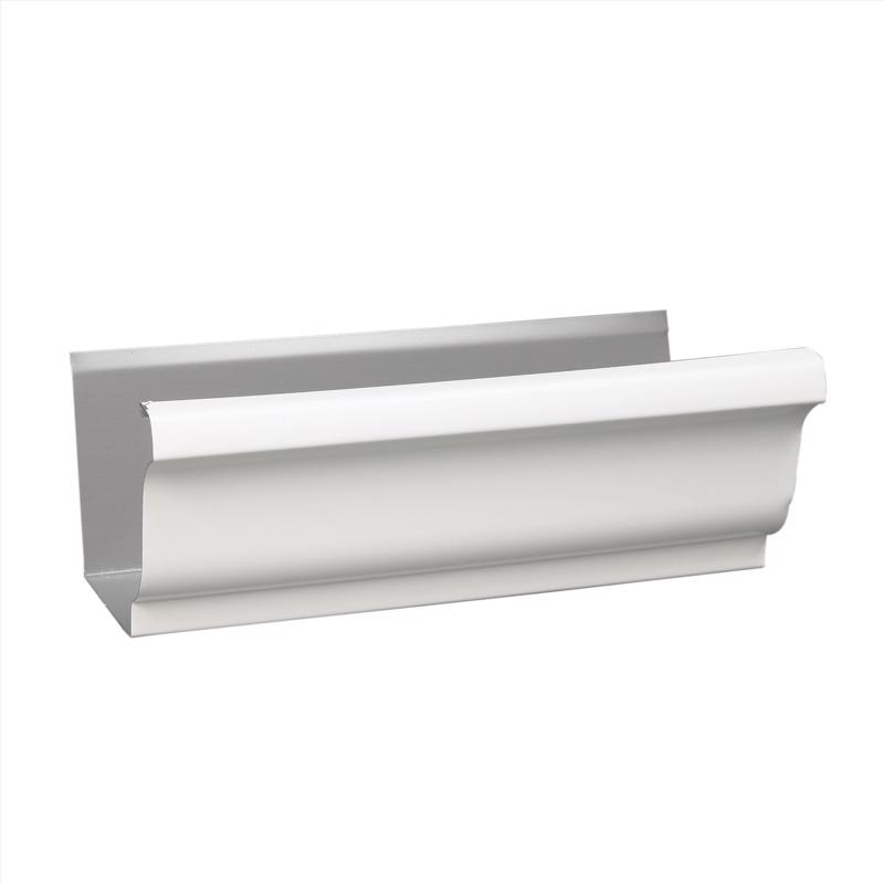 GUTTER K ALUM 5"X10' WHT