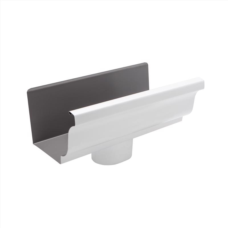 GUTTER K END+DROP5X3"WHT