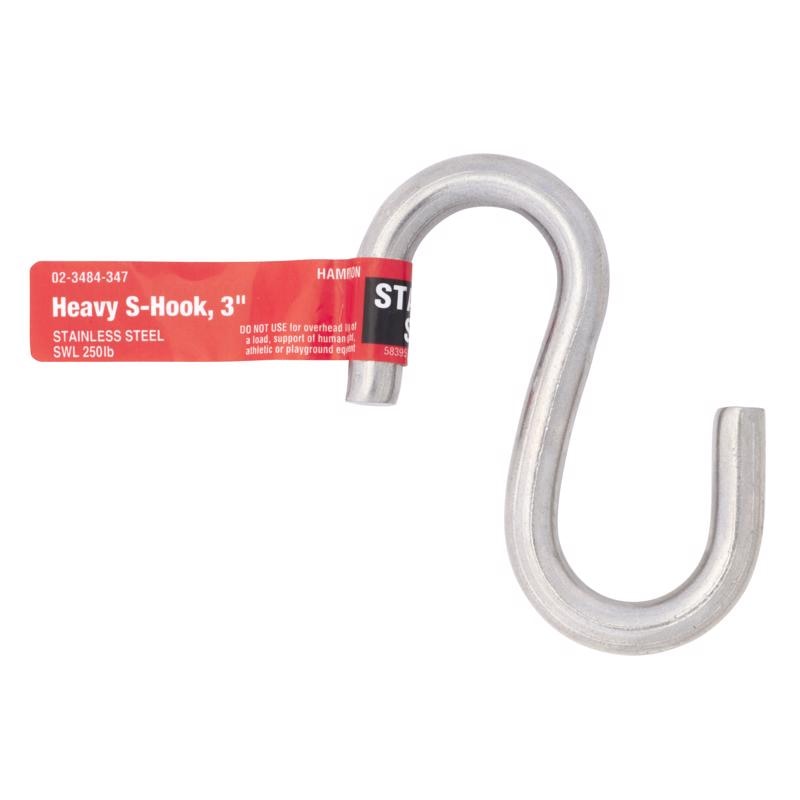S-HOOK SMALL SS 3" 250#