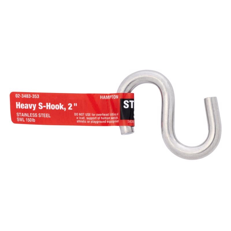 S-HOOK MED SS 2-1/8"