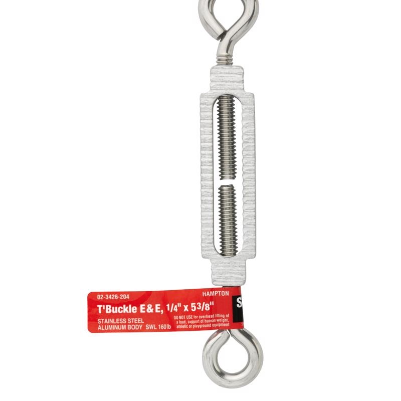 TURNBKL 1/4"X5.38" SS EE