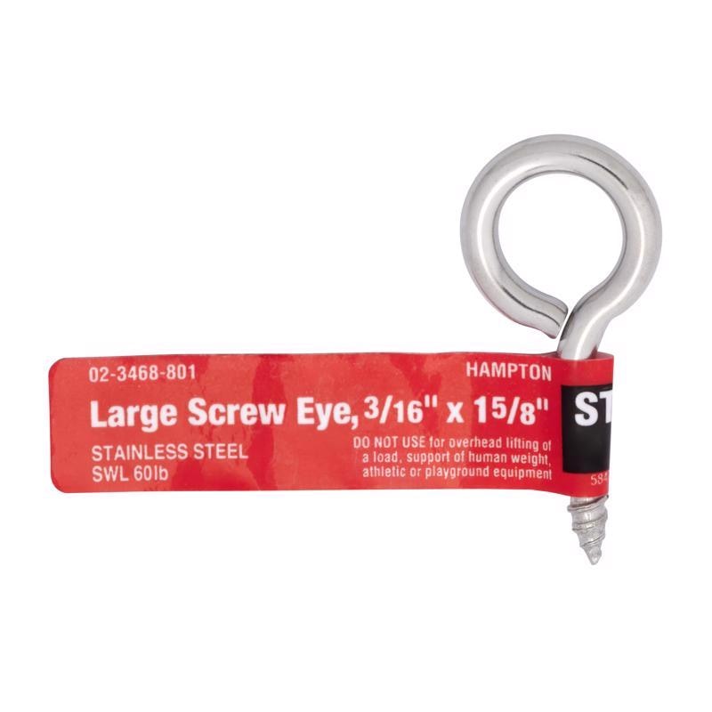 SCREWEYE LG3/16X1.63SS