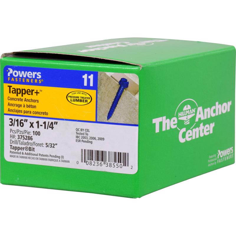 CNCRT SCRW ANCHR 1.25"