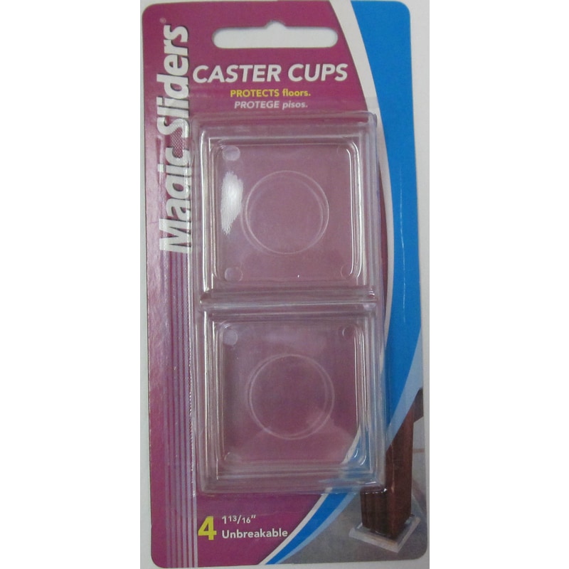 CASTER CUP SQ 1-13/16" 4PK