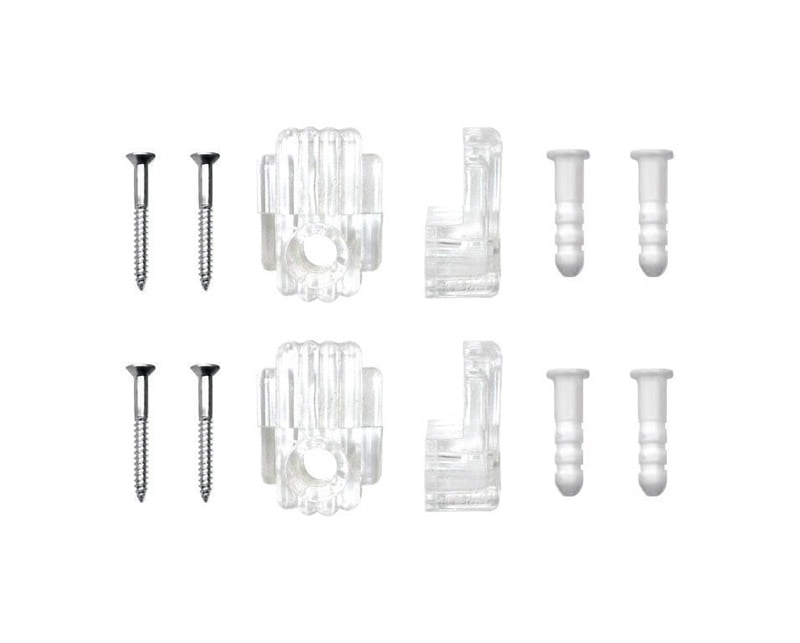 MIRROR CLIP W/ANCR 3/16"