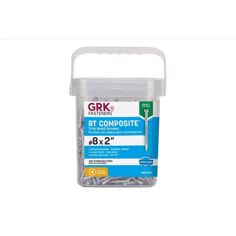 TRIM SCREWS #8 X 2"L