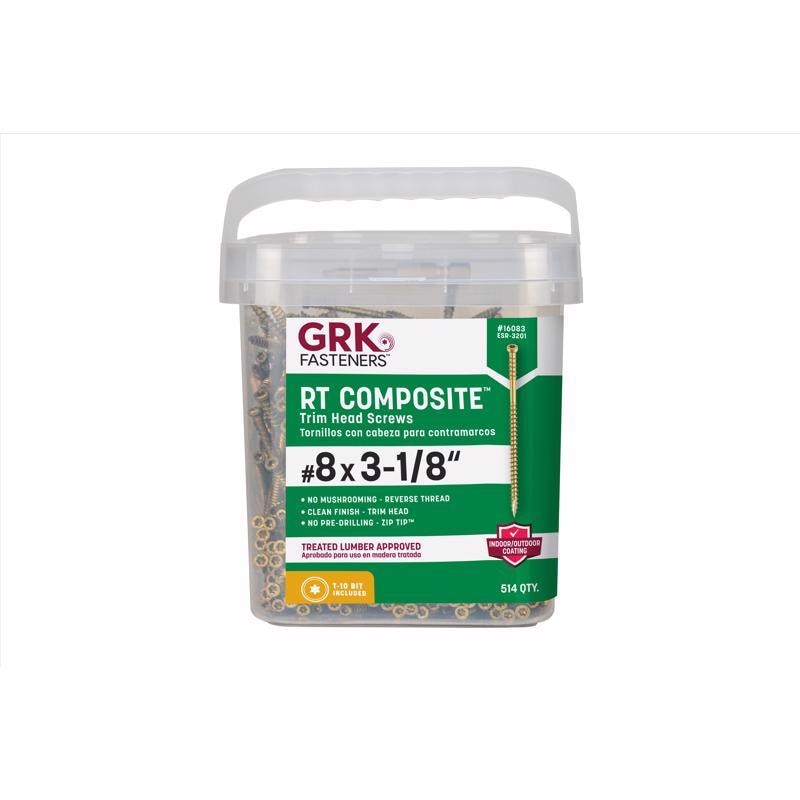 TRIM SCREW #8 X 3-1/8"L