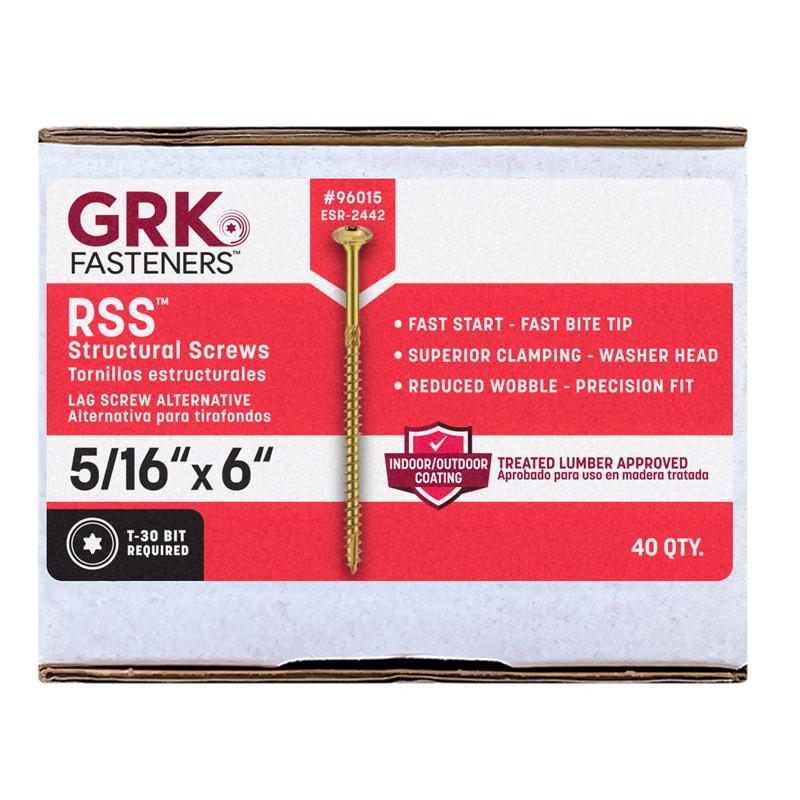 STRCTRL SCREW 5/16X6"