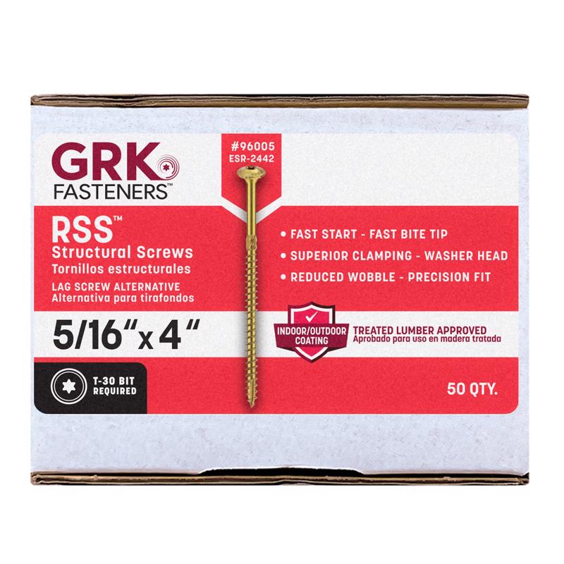 STRCTRL SCREW 5/16X4"