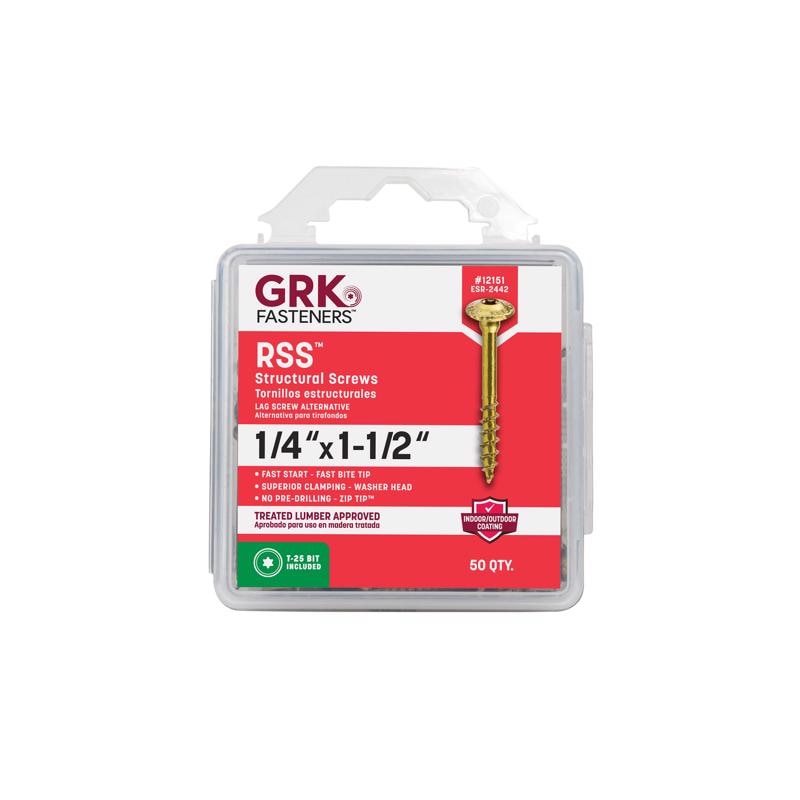 STRC SCRW STR 1/4X1-1/2"