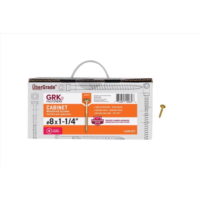 CABINET SCREW #8X1-1/4"L