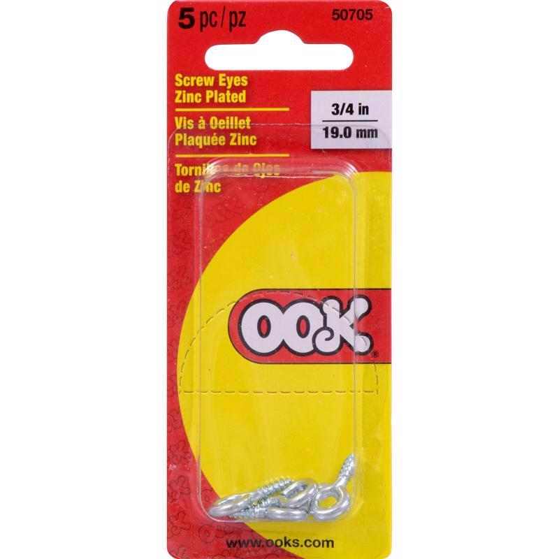 SCRW EYE STL 5PC 3/4"