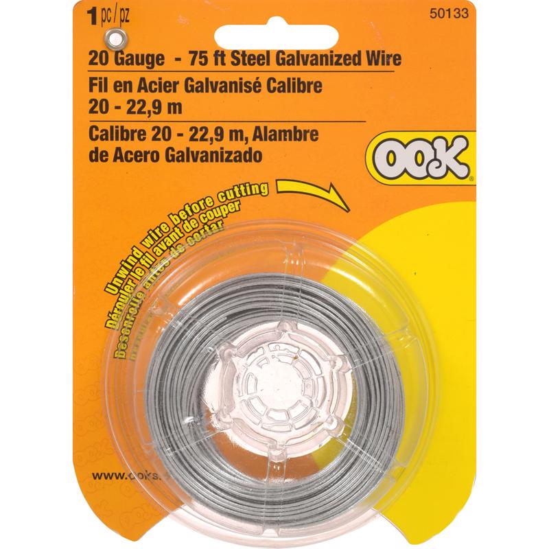 WIRE STL GLVNZ 20GA 75'