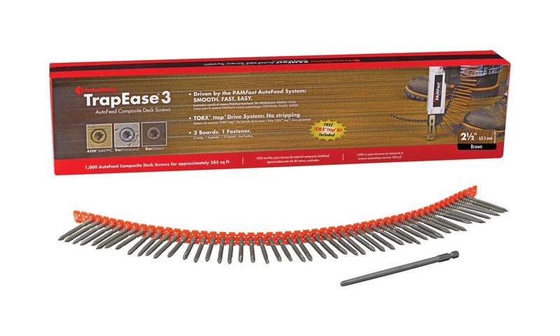 DECK SCREWS GRY 2-1/2"L