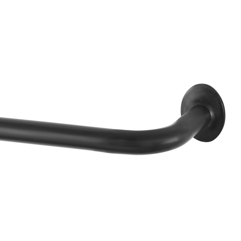 CURTAIN ROD BLACK 86"
