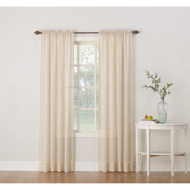 RENO BEIGE CURTAINS 2PK