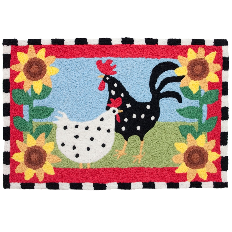 RUG FUNKY CHICKEN 21X33"