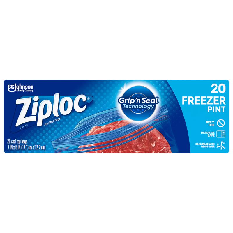BAG ZIPLOC FREZR PT 20CT