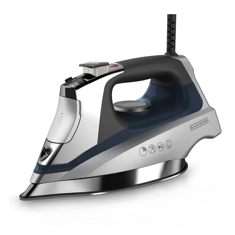 STEAM IRON BLU 11.4"H