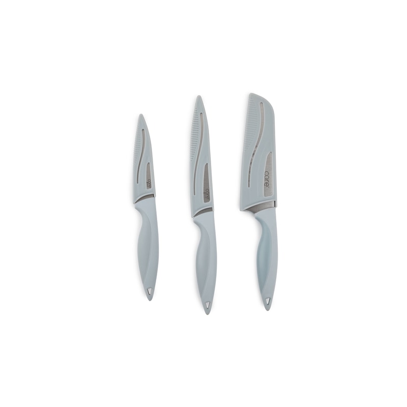 KNIFE SET SS GRAY 3PC