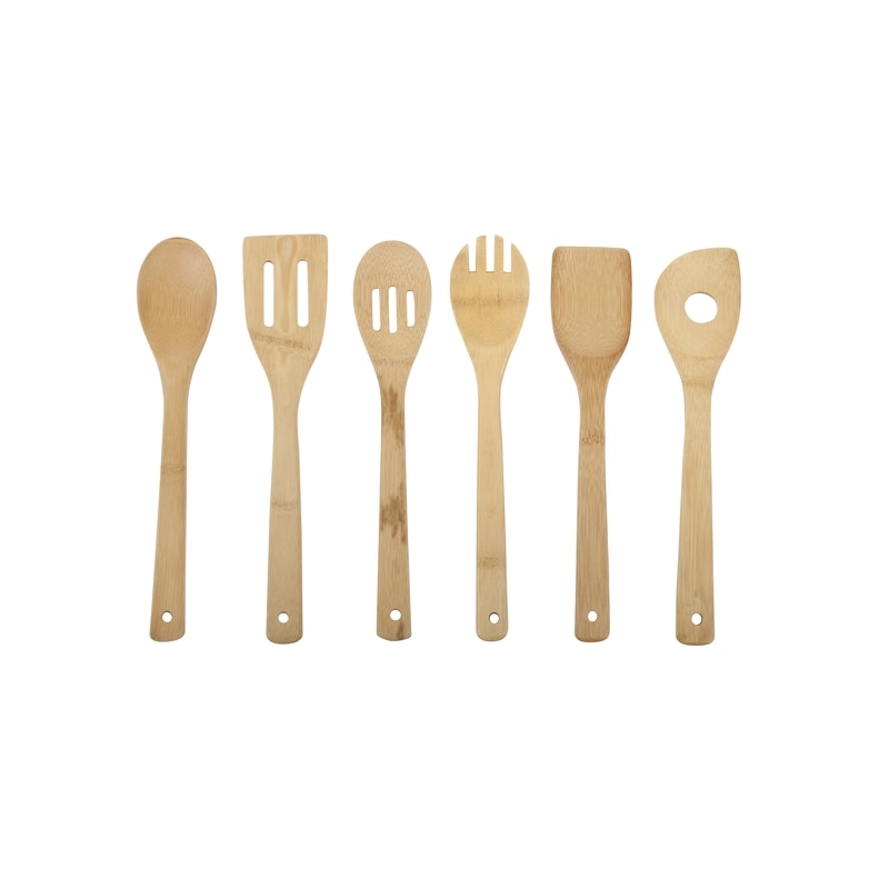 UTENSIL SET BAMBOO 6PC