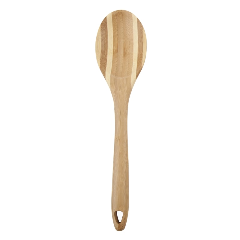 SPOON BAMBOO BEIGE 12"L
