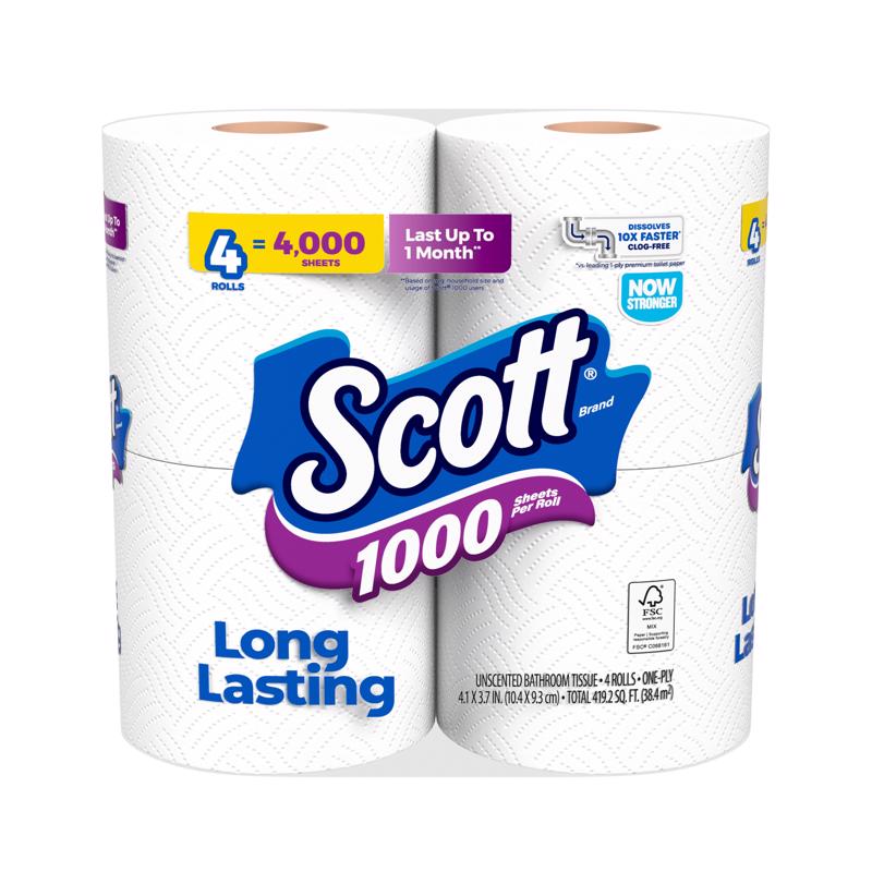 SCOTT TOILET PAPER 4PK