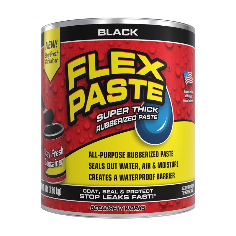 RUBBER PASTE BLACK 3LB