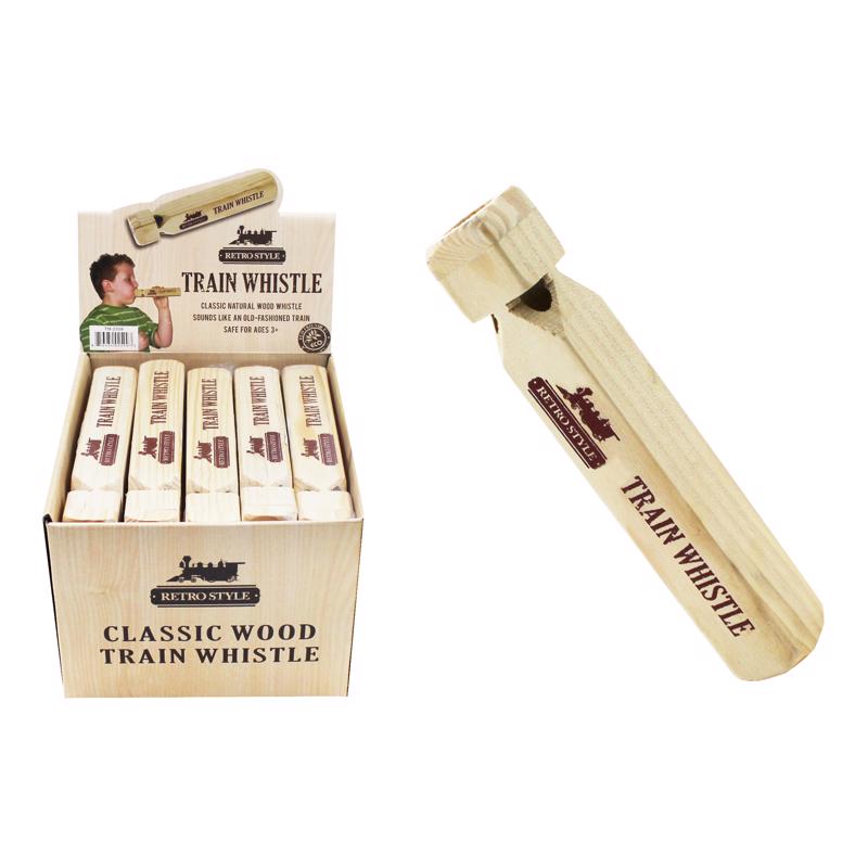 TRAIN WHISTLE TOYS WOOD