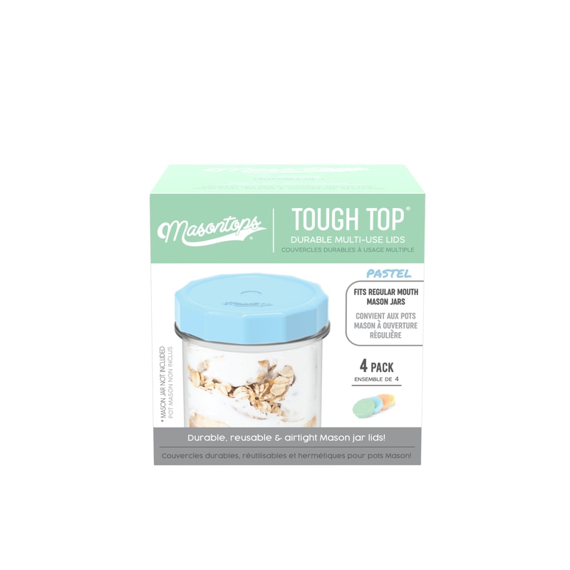 MASON JAR LID RG MTH 4PK